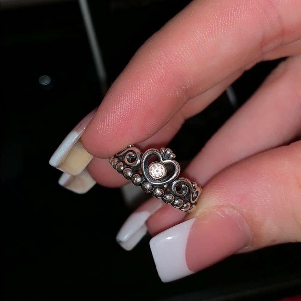 PANDORA PRINCESS RING SIZE 6 - Picture 1 of 2